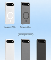 Étui magnétique mat givré pour iPhone 17, protection antichoc 360° en TPU et PC