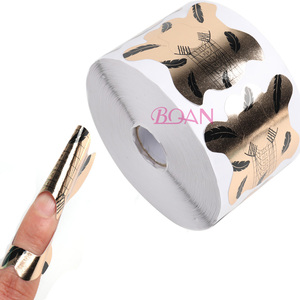 <span class=keywords><strong>BQAN</strong></span>-pegamento fuerte para extensiones de Material de aluminio, adhesivo reutilizable de Pvc de 500g, con forma de uña de oro rosa doble, personalizado, 158 Uds. - Product Image 6