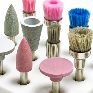Ensemble de 12 brosses de polissage pour laboratoire dentaire, kit de brosses abrasives pour le polissage des prothèses dentaires, utilisation en laboratoire dentaire - Product Image 5