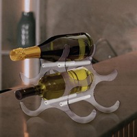 Porte-bouteilles à vin en acrylique transparent, 6 bouteilles, à poser sur comptoir, décoratif, moderne, transparent, très vendu