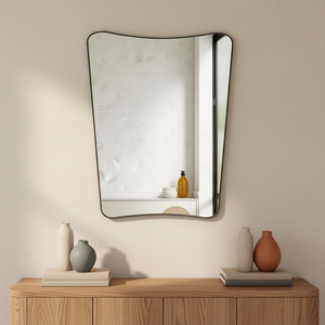 Specchio da Parete a Forma di Farfalla di Alta Qualità, Design Curvo Senza Cornice, Specchio Sospeso ad Alta Definizione per Mercato USA ed EU, Vendita all'Ingrosso - Product Image 1