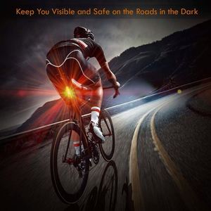 High Brightness COB LED Rear Bike <b>Light</b> Custom Logo 4 Modes <b>USB</b> <b>Rechargeable</b> Promotional Gift Reusable Cycling Safety Lamp - Product Image 4