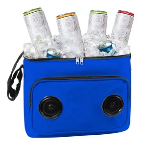 Obaili Atacado Isolado Cooler Sacos Latas Piquenique Lunch Bag com Speaker Beer Pack para Outdoor Traveling