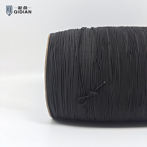 חוט גומי עגול לטקס ופוליאסטר 1.3 מ\\\"מ קריסטל גליל 1000 מטר שחור אלסטי באיכות גבוהה לצמידי חרוזים - Product Image 1