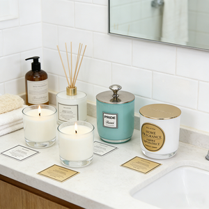 Op maat gemaakte 8oz 10oz 12oz cilindrische glazen kaarsenpotten - Luxe lege, milieuvriendelijke Valentijnsdag decoratie voor thuis met aangepast logo - Product Image 5