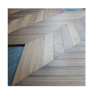 Suelo de madera de nogal de espiga 600x90x10/4mm Instalación de clic de parquet de espina de pescado para uso en interiores - Product Image 1