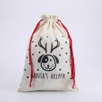 Sacs à chaussures en coton bio recyclable avec impression de logo sur mesure, sacs cadeaux à cordon avec impression sérigraphiée