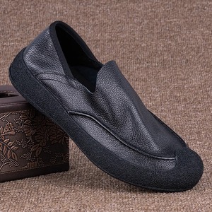 Chaussures décontractées en cuir pour hommes Printemps 2026 – Cuir de vachette simple couche, respirantes, style fin, semelle souple antidérapante, confort quotidien - Product Image 1
