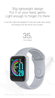 Bracelet intelligent TFT carré à succès avec moniteur de fréquence cardiaque et suivi d'activité, bracelet en silicone, étanche 3 ATM, jusqu'à 7 jours d'autonomie de la batterie