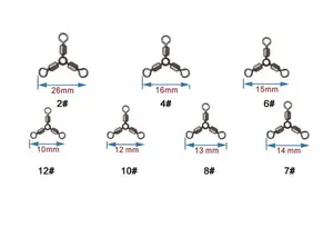 O-shape tre vie rotolamento pesca girelle attrezzatura da pesca Carp per la pesca