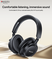 Yesido Headphone nirkabel BT5.3, Earphone tanpa kabel latensi rendah, Headset EP12