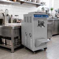 Machine à glace italienne de qualité supérieure en acier inoxydable pour lait et eau, avec fonction de congélation rapide