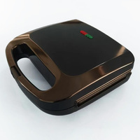 Gaufrier électrique multifonction 750W OEM Système de verrouillage de contrôle automatique de la température de surface antiadhésive pour usage domestique