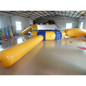 Trampoline à eau gonflable, 5 mètres de diamètre, avec blouse et agenda fabriqué en pvc de 0.9mm - Product Image 4