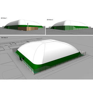 Nouvelles tentes dôme gonflables climatisées de haute qualité, conçues pour les terrains de sport complets (tennis, badminton) - Product Image 5