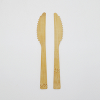 Couteaux en bambou écologiques pour restaurant et cuisine domestique, logo et taille personnalisés, couteau jetable