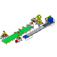 Palettiseur automatique à faible niveau, machine palettiseuse à portique pour cartons/boîtes/sachets, palettiseur à faible niveau