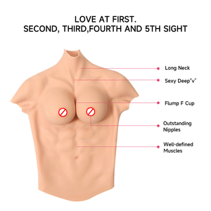 2024 Offre Spéciale poitrine artificielle Silicone et caoutchouc Muscle costume crosscommode pour Cosplay pour hommes Shapewear - Product Image 4