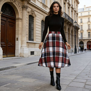 Falda Maxi para Mujer, Falda Larga de Gasa Ligera con Estampado Floral, Ropa Casual para Vacaciones en la Playa - Product Image 3