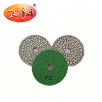 Nouvelles plaquettes de polissage diamantées de 100 mm (4 pouces) grain 1500 pour pierre, béton, marbre, granit, ponçage de sols, compatibles avec les meuleuses d'angle OEM