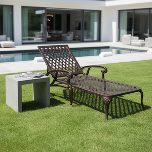 HIFINE HFCL-001 Silla de <span class=keywords><strong>Ruedas</strong></span> Reclinable de Aluminio para Exteriores, Tumbona para Tomar el Sol - Product Image 5
