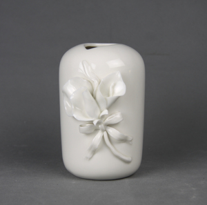 <span class=keywords><strong>Rosa</strong></span> <span class=keywords><strong>Vaso</strong></span> Floreale 3D Fiori Fioriera Bianco Piccolo <span class=keywords><strong>Vaso</strong></span> di Ceramica - Product Image 5