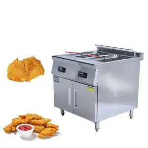 Prezzo all'ingrosso che frigge i filetti della macchina del pollo macchina imballatrice delle patatine fritte macchina per impanare fritta