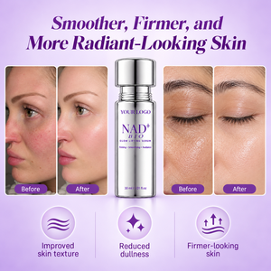 Soin anti-âge nouvelle génération, léger, non collant, élastique, raffermissant, éclaircissant, pour peaux matures et rides, sérum visage NAD+ BIO Glow Lifting - Product Image 2