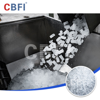 Usine de production de glace comestible cylindrique, machine à glace tubulaire de 30 tonnes