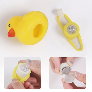 Personaliza tu logo, fácil de instalar, accesorios para manillares de motocicleta y coche, campana para bicicleta, cascabel de goma con diseño de pato, amarillo y negro, estilo militar. - Product Image 5