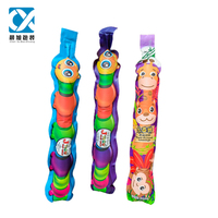 Sac à gousset latéral étanche à l'humidité en forme d'orange 100ml-500ml BOPP/PE matériel boissons pour bébés pochette en forme de bouteille de jus de fruits frais