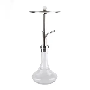 JL-499AH directo de fábrica de alta calidad Alemania ruso de vidrio de acero inoxidable Shisha Narguile de Metal de Sheesha Cachimba Goza Narguile