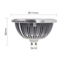 Projecteur LED COB Sky Factory AR111 ES111 118W G53 GU10 12V 85-265V AC Dimmable 1800 Lumens en Aluminium pour Usage Résidentiel – Remplace les Projecteurs Halogènes