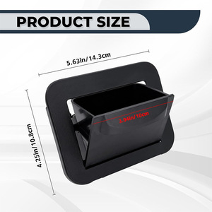 Center Console Storage Box For Toyota FJ Cruiser 07-21 <b>Driver</b> Seat Tray Coin Holder ABS Material - Product Image 3