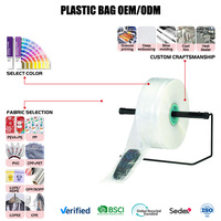 4 Mil 18 "Largeur LDPE clair Sacs en poly de taille personnalisée Rouleau de tube en poly pour l'emballage Montre Écouteur Maison Utilisation industrielle