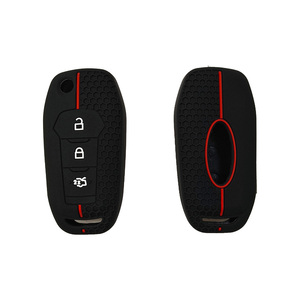 3 bottoni in Silicone custodia per chiave a distanza per auto Ford <span class=keywords><strong>Figo</strong></span> 2017 Mondeo 5 Ecosport Puma 2020 Fiesta Mk8 Everest Ranger - Product Image 2