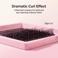 Cils pressés de haute qualité, faux cils pour le bricolage à domicile