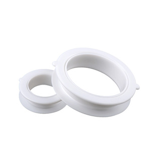 Joint d'étanchéité Haidibos pour évier, couvercle en plastique blanc pour trou de vidange inférieur, joint d'étanchéité emboîtable - Product Image 1