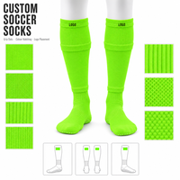 Chaussettes de football professionnelles antidérapantes, chaussettes de sport à compression élastique, chaussettes de sport mi-mollet