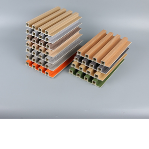 Panel de Pared Interior y <span class=keywords><strong>Exterior</strong></span> de <span class=keywords><strong>PVC</strong></span>, Revestimiento de Madera Plástica, Decoración, Rejilla, Placa Impermeable para Hospitales - Product Image 6