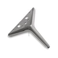 Kunden spezifische Chrom gebürstet Nickel Pistole schwarz Büro Patas de Metall Stahl Stuhl Dreieck Bett Tisch Möbel Beine Sofa Bein Metall