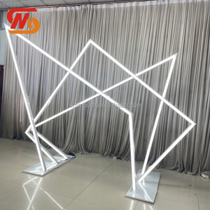 SMOOTH Large Led Light <b>Wedding</b> Stage <b>Backdrop</b> Entrance Tunnel Path Light Arch for Party Event Decor - Product Image 1