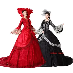 Marie Antoinette Kleid Kleid Rokoko Barock Maskerade Historisches Kostüm 18. Jahrhundert Viktoria nischen Krinoline Ball und Brautkleid