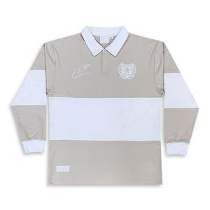 Polo de haute qualité à manches longues avec logo brodé T-shirts en coton - Product Image 2