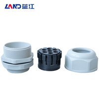 Accessoires de connecteurs de câbles étanches basse tension à sept trous en nylon fileté Land IP68 CE ROHS M/PG/G Modèle MG-A-H7