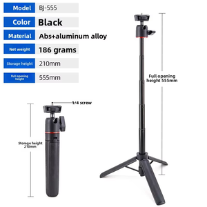 Штатив-трипод для телефона с поворотом на 360°, складной, с магнитной селфи-палкой и прочным алюминиевым магнитным держателем для стола - Product Image 2