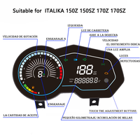 Harga Pabrik Terlaris Speedometer Digital Motor 12V Cocok untuk ITALIKA 150Z 150SZ 170Z 170SZ