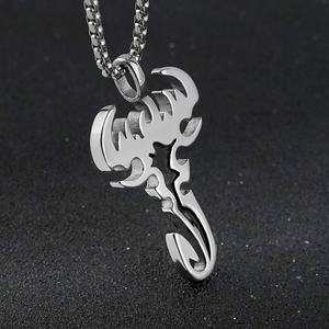 Nuevo Diseño de Colgante de Escorpión de Acero Inoxidable para Unisex, Amuleto Religioso Cristiano con Símbolo Animal, Ideal para Regalo en Joyería de Mano para Fiestas Casuales - Product Image 1