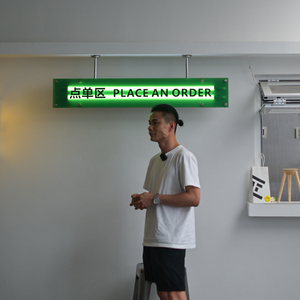 Matte Acrylic lightbox, quán cà phê, nhà hàng, cửa hàng quần áo, cửa sổ hiển thị, thủ quỹ, treo LED chiếu sáng dấu hiệu - Product Image 3