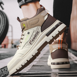 Botas para Hombre que Aumentan la Estatura, Zapatos Deportivos Casuales, Zapatillas de Estilo Coreano de 10 cm para Uso Casual, Diseño de Color Sólido - Product Image 1